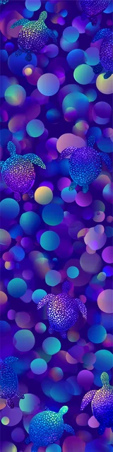 Free turtle bookmark featuring sequin blue with turtles